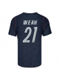 Moške Nogometnih dresov Združene države Timothy Weah #21 Gostujoči SP 2026 Kratki rokavi Moške Nogometnih dresov Združene države Timothy Weah #21 Gostujoči SP 2026 Kratki rokavi